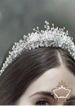 Елегантна дизайнерска булчинска корона - Frost Queen